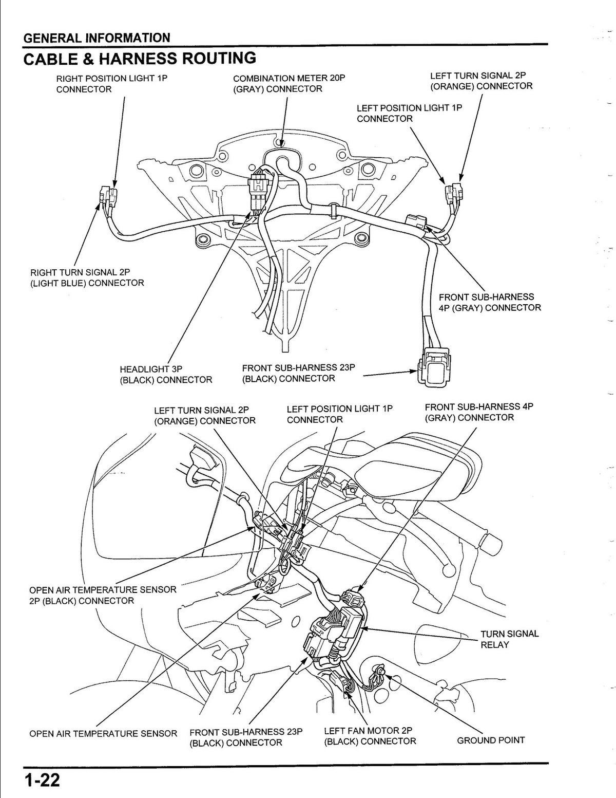 HONDA VFR1200F Motorcycle Service Manual - BOUND - COVERS - XL FOLDOUT PAGES