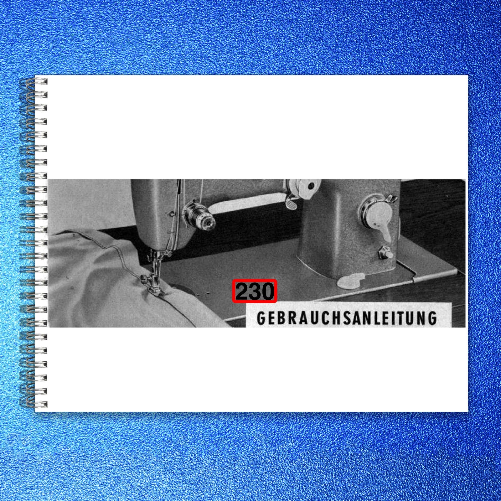 PFAFF 230 332 Sewing Machine Service & Operators Manual BUNDLE - WIRE BOUND