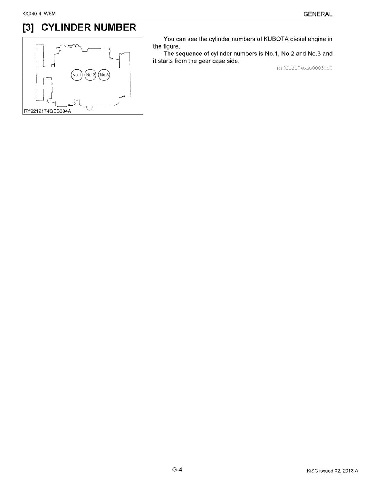 KUBOTA KX040-4 Excavator Workshop Manual 2013 - BOUND - COVERS - XL FOLDOUTS