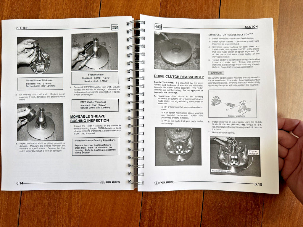 POLARIS Sportsman 700 EFI 2005 Bundle Workshop & Operators Manual, BOUND COVERS