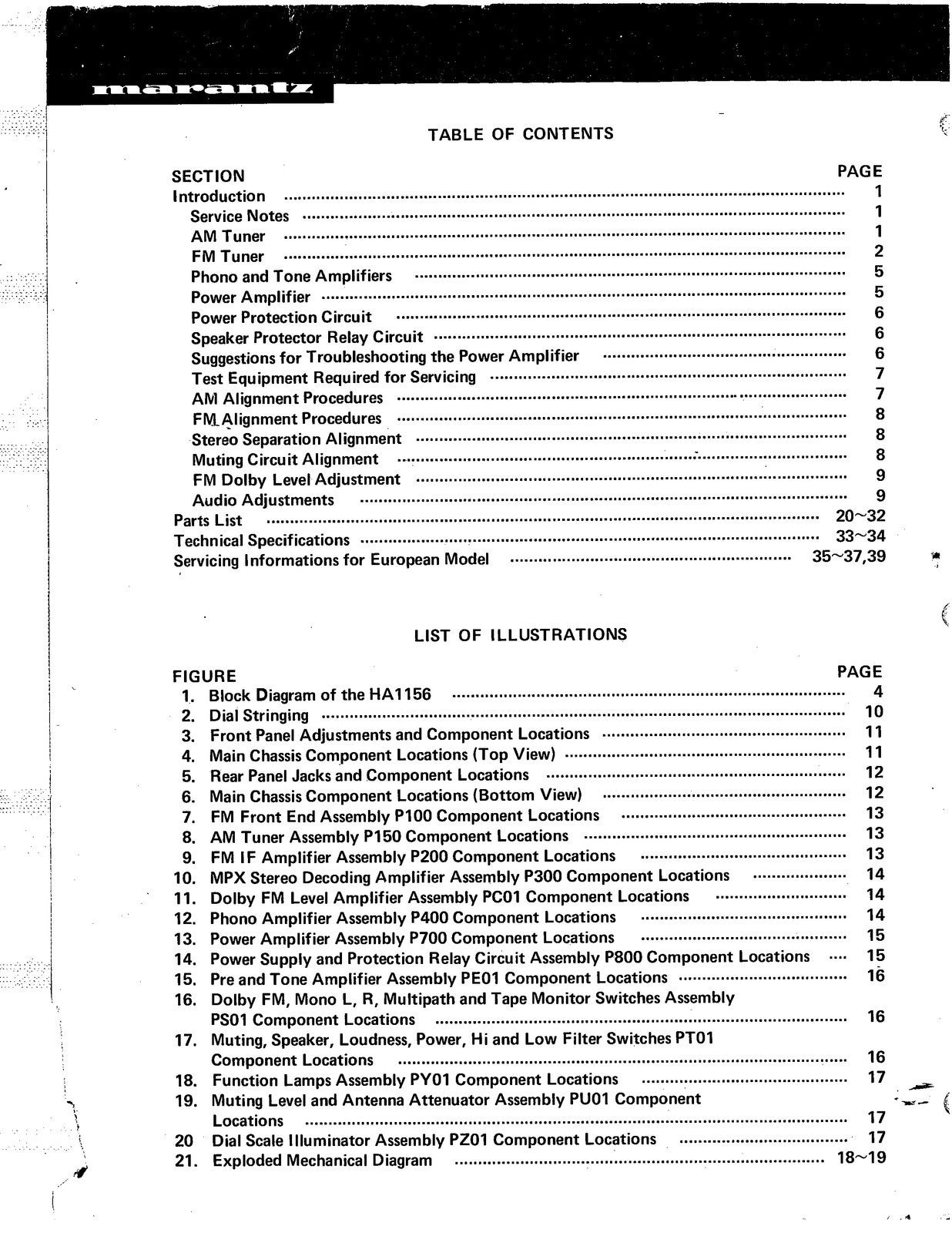 MARANTZ 2275 Receiver Service Manual - STEEL WIRE BOUND - PROTECTIVE COVERS