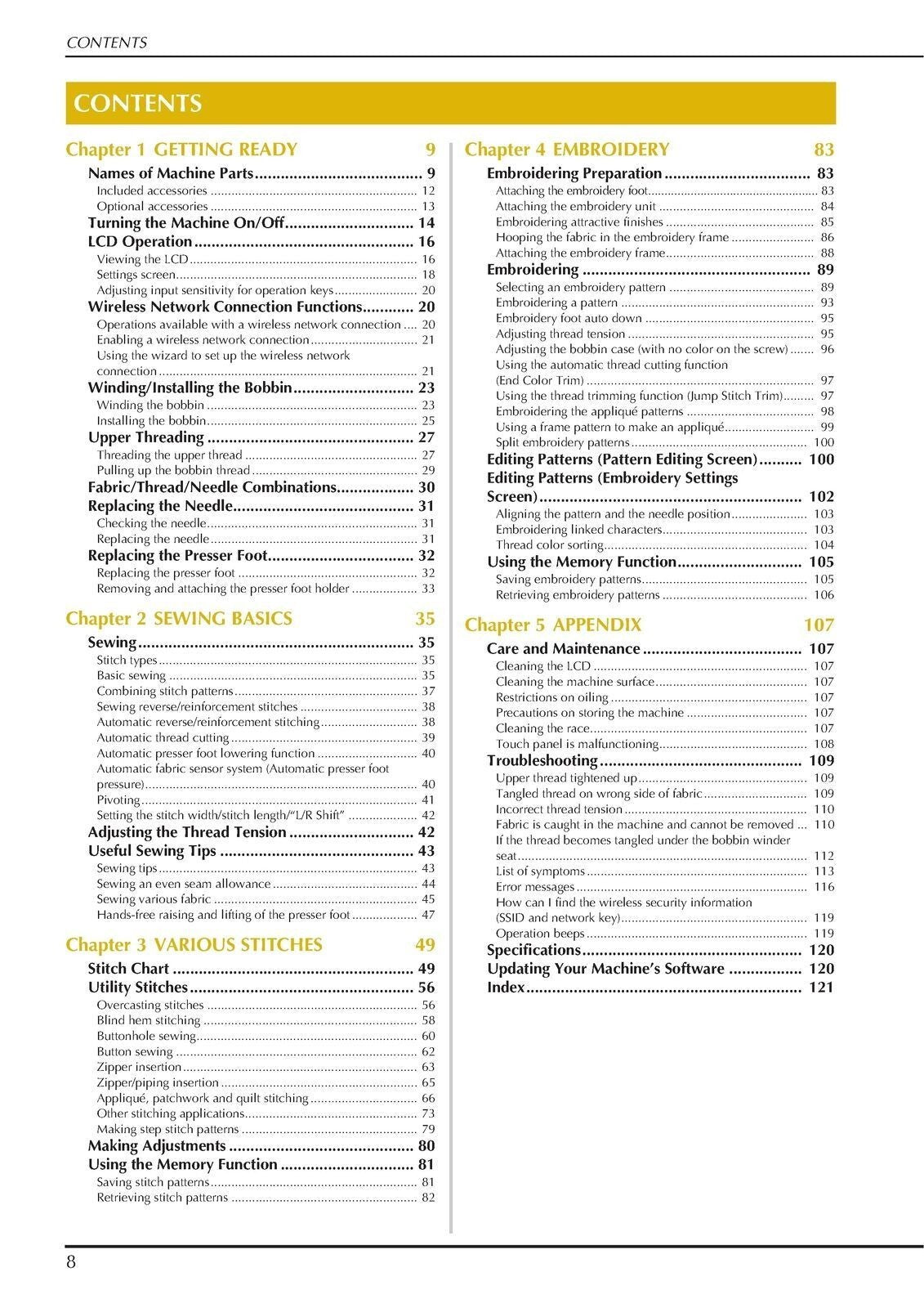 Baby Lock Vesta BLMVE Instruction  and Reference Guide - TOUGH WIRE BINDING
