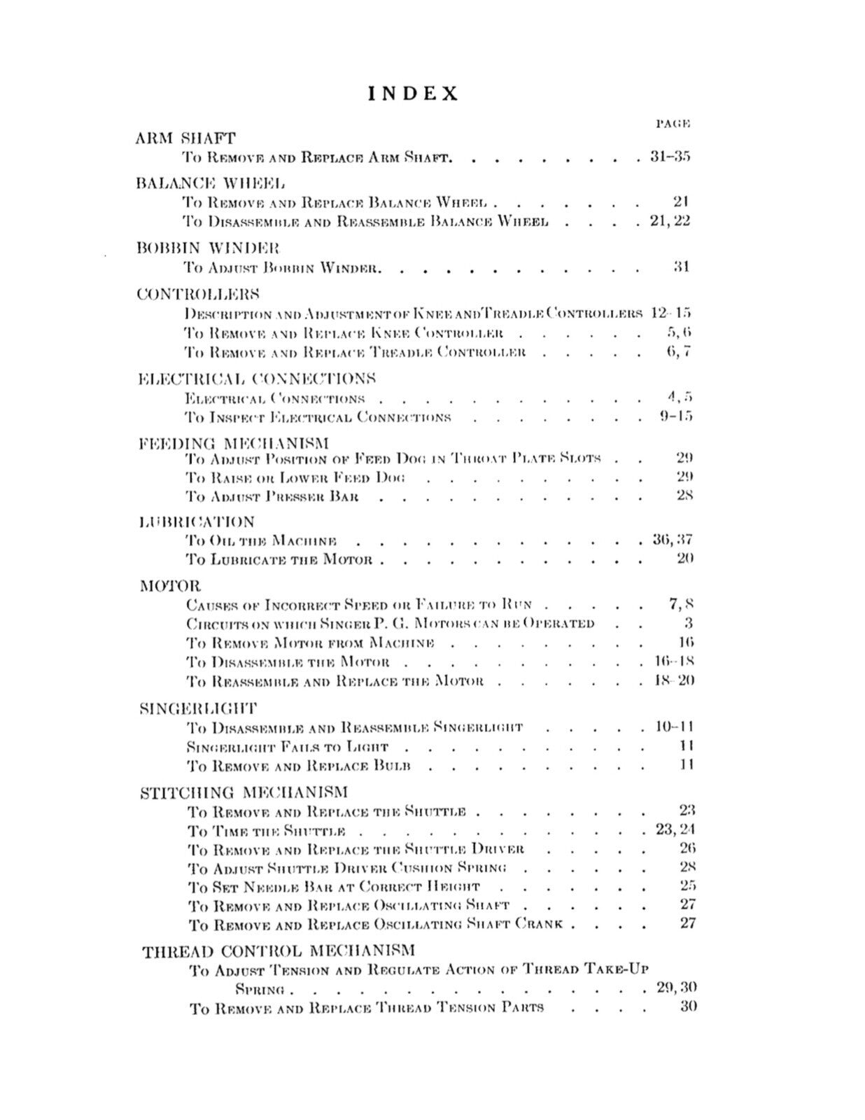 SINGER 15-91 Sewing Machine Service Adjusters Manual NOT User Manual, Wire Bound