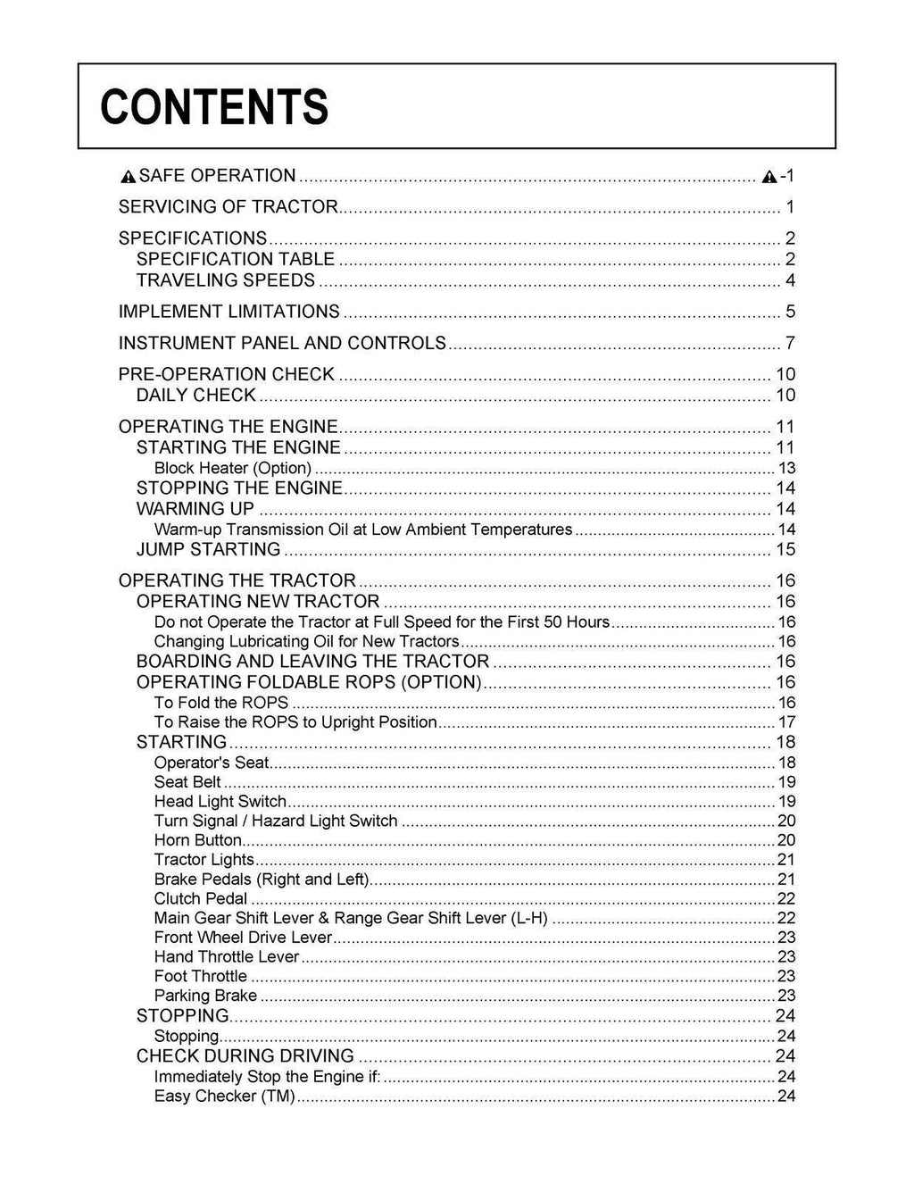 KUBOTA B1620 B1820 OPERATORS MANUAL - STEEL WIRE BOUND - PROTECTIVE COVERS