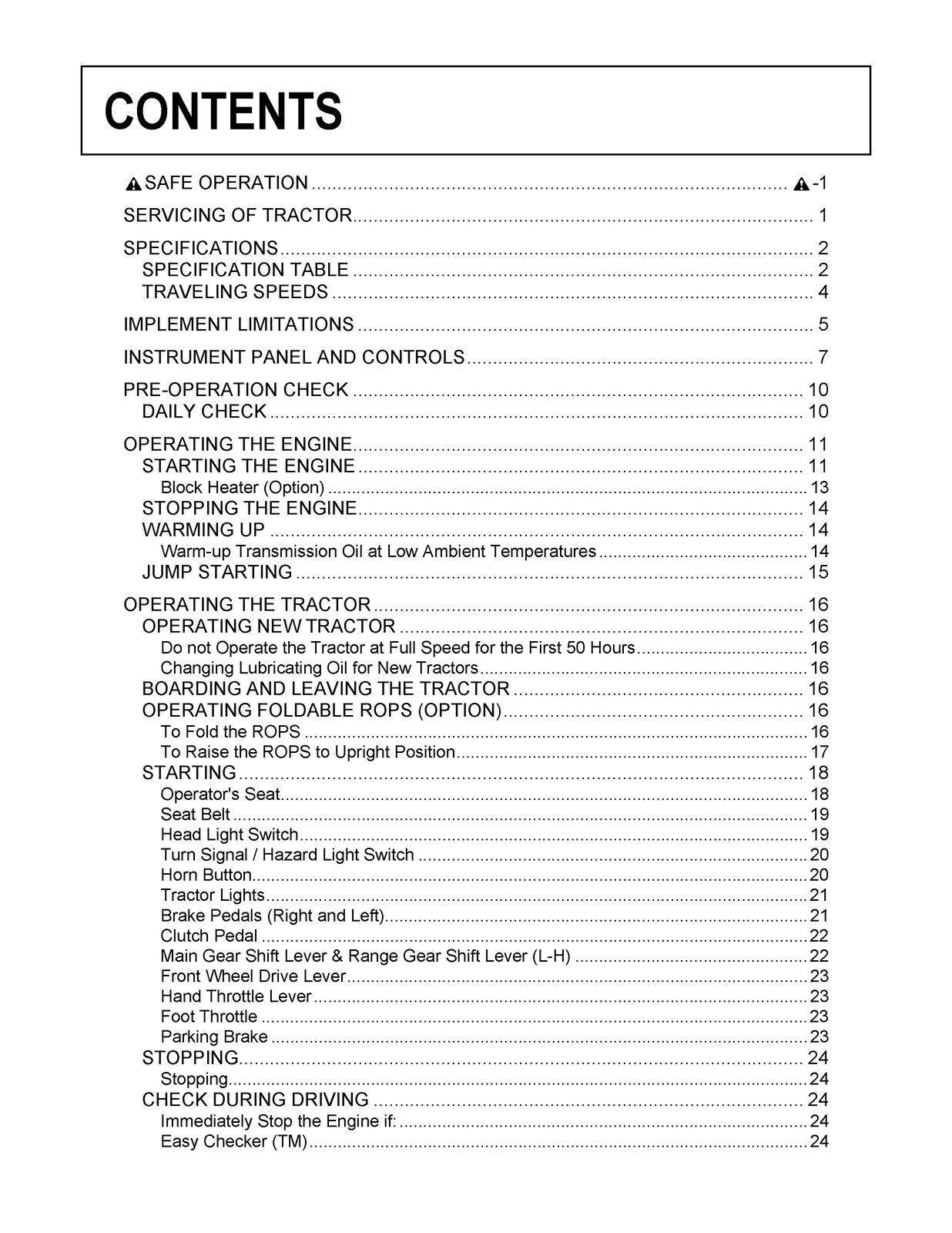 KUBOTA B1620 B1820 OPERATORS MANUAL - STEEL WIRE BOUND - PROTECTIVE COVERS