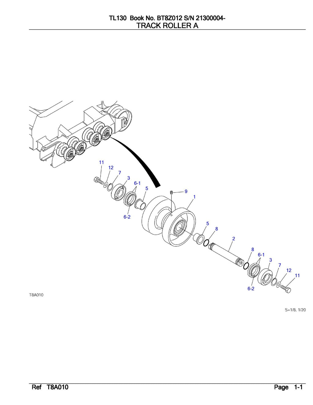TAKEUCHI TL130 ILLUSTRATED PARTS LIST MANUAL - WIRE BOUND - TOUGH COVERS