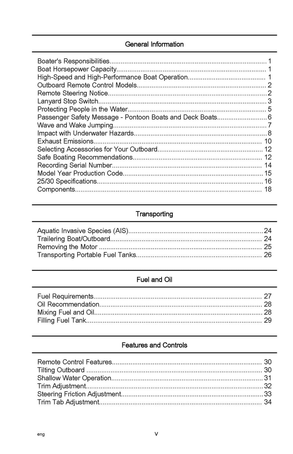 MERCURY 25 30 TWOSTROKE 2019 OPERATORS MANUAL - STEEL WIRE BOUND - TOUGH COVERS