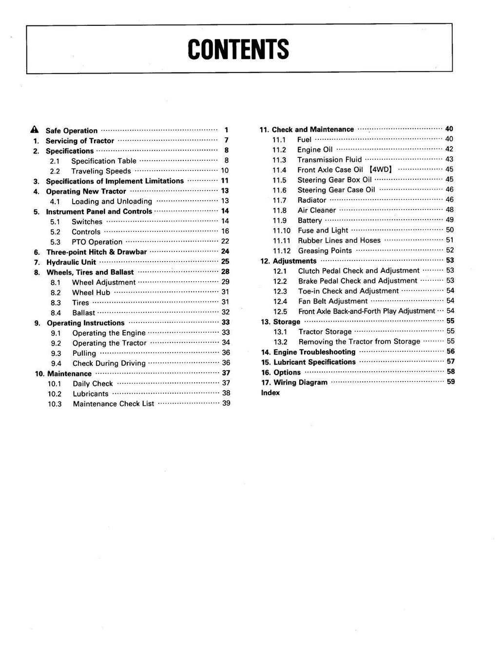 KUBOTA L2250 L2550 L2850 L3250 OPERATORS MANUAL - WIRE BOUND - PROTECTIVE COVERS