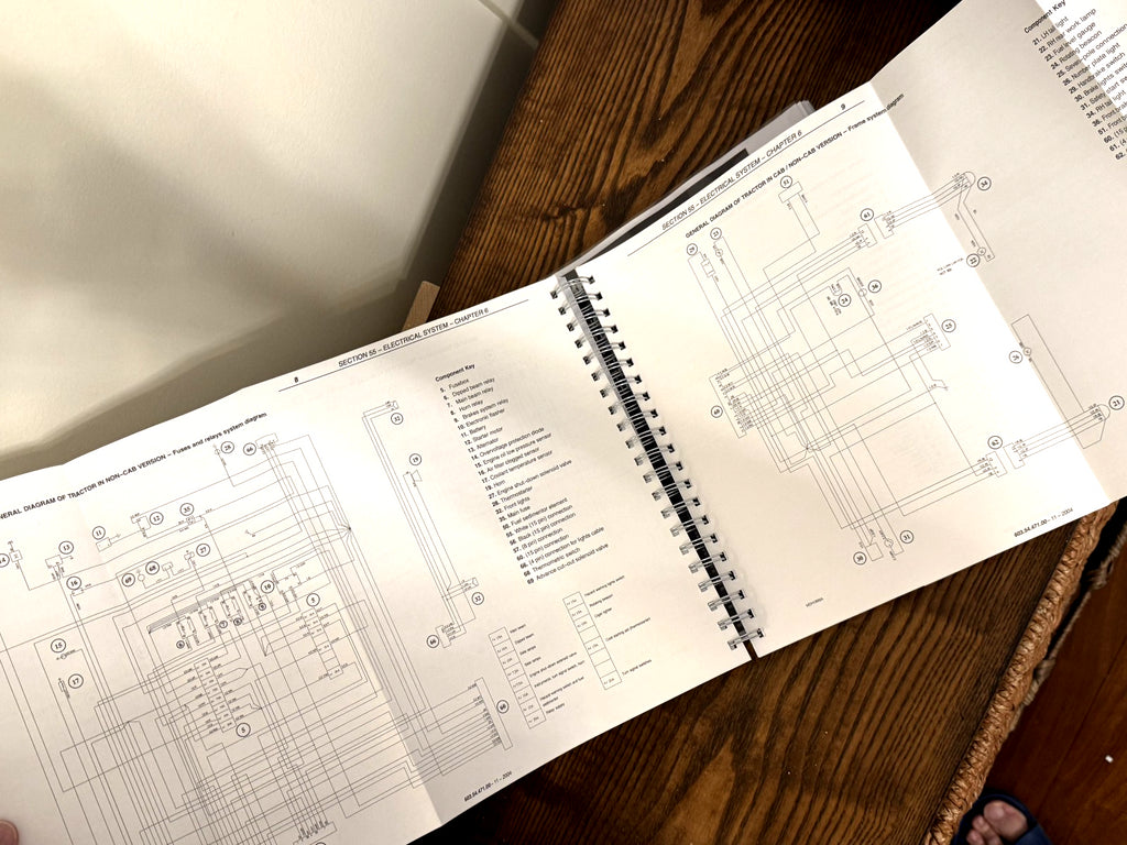 NEW HOLLAND TD60D TD70D TD80D TD90D TD95D Tractor SERVICE MANUAL BOUND, FOLDOUTS