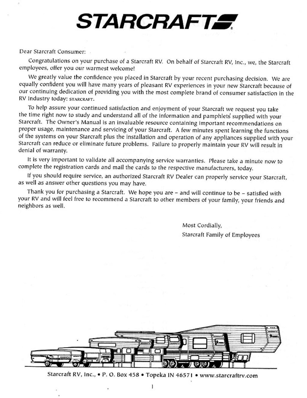STARCRAFT 2005 Folding Camping Trailer Owners Manual - WIRE BOUND - TOUGH COVERS