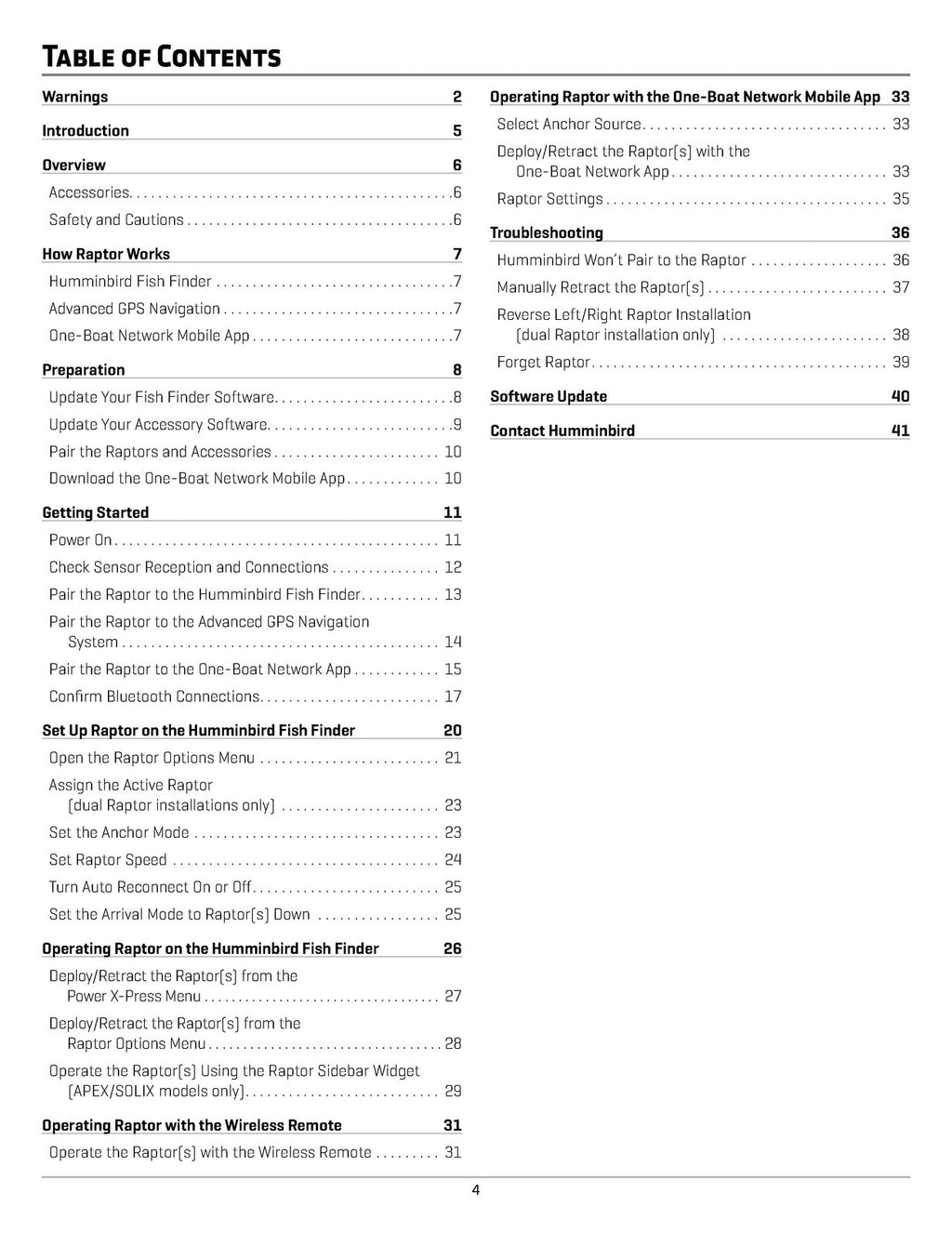 MINN KOTA Raptor for Humminbird SOLIX & HELIX ACCESSORY MANUAL WIRE BIND COVERS