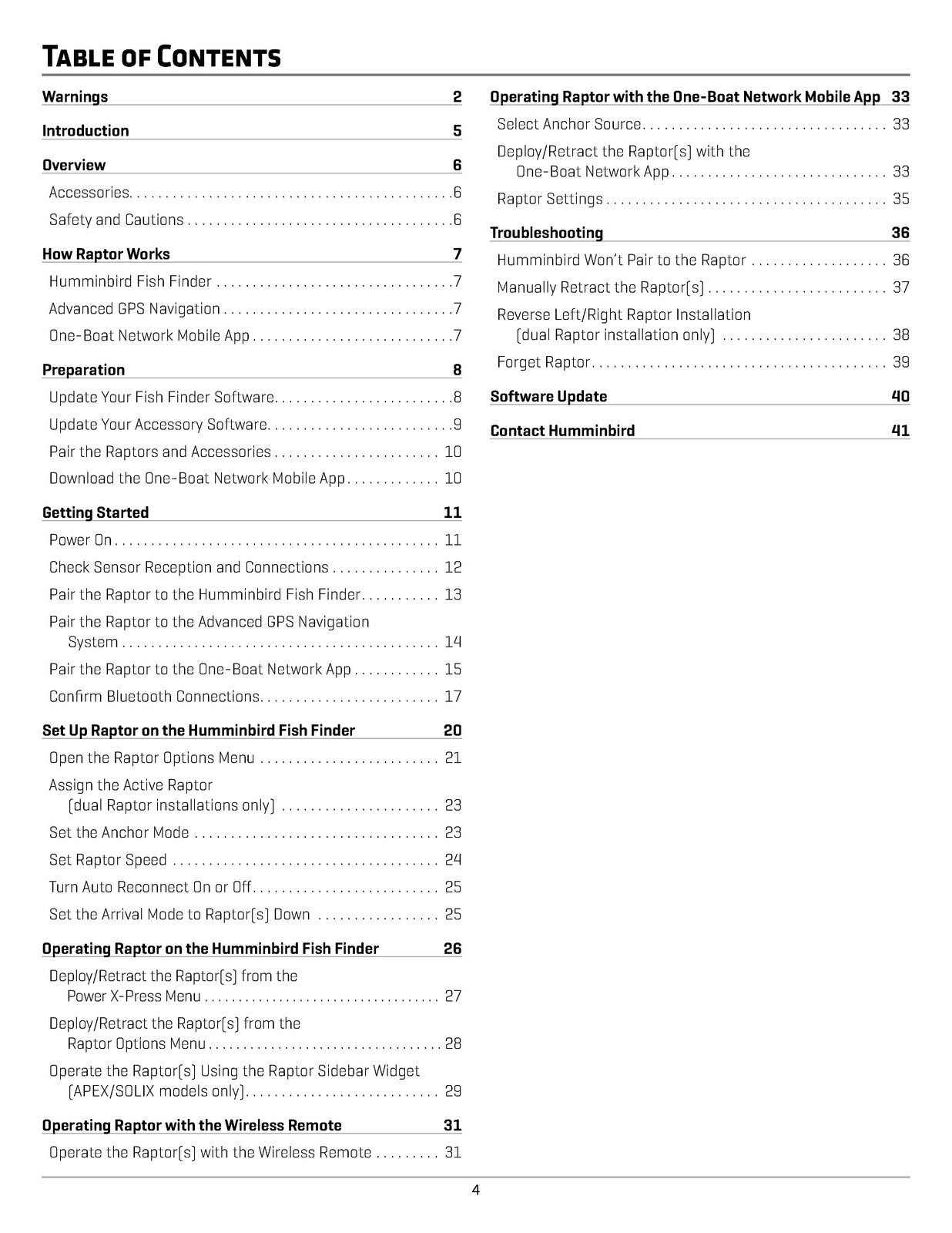 MINN KOTA Raptor for Humminbird SOLIX & HELIX ACCESSORY MANUAL WIRE BIND COVERS
