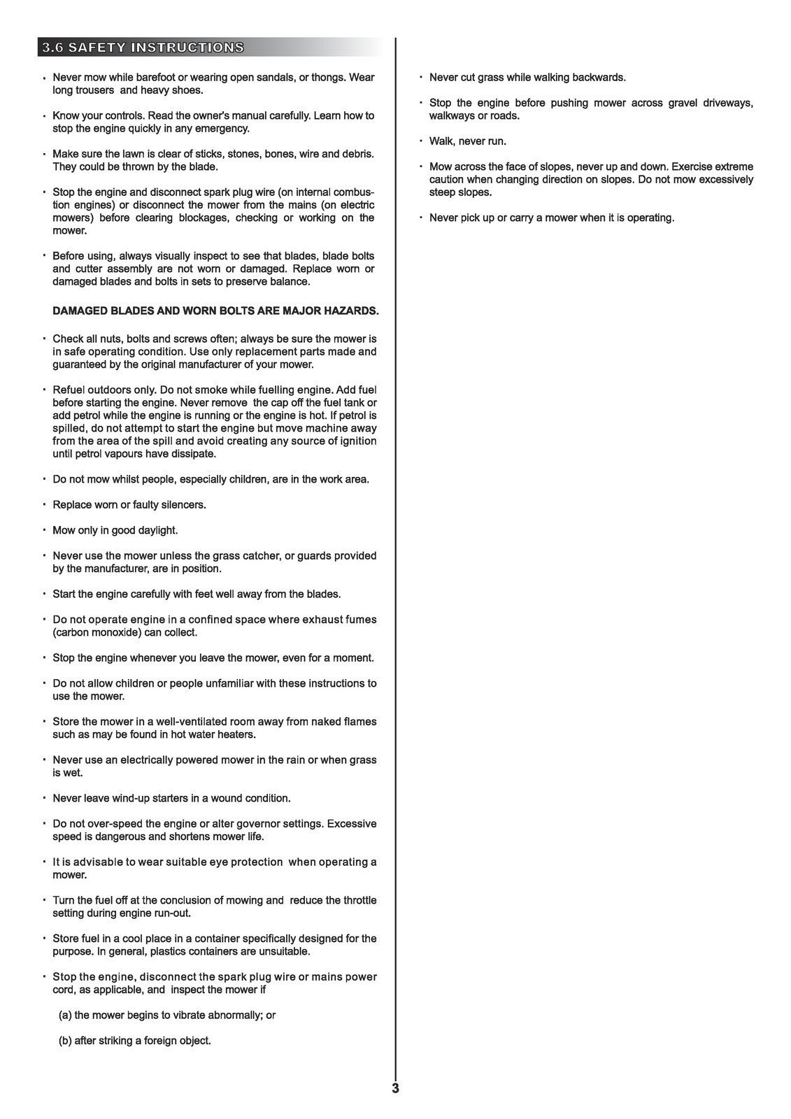 KUBOTA W821S W821SC Walk Behind Mower User Manual - WIRE BOUND - TOUGH COVERS