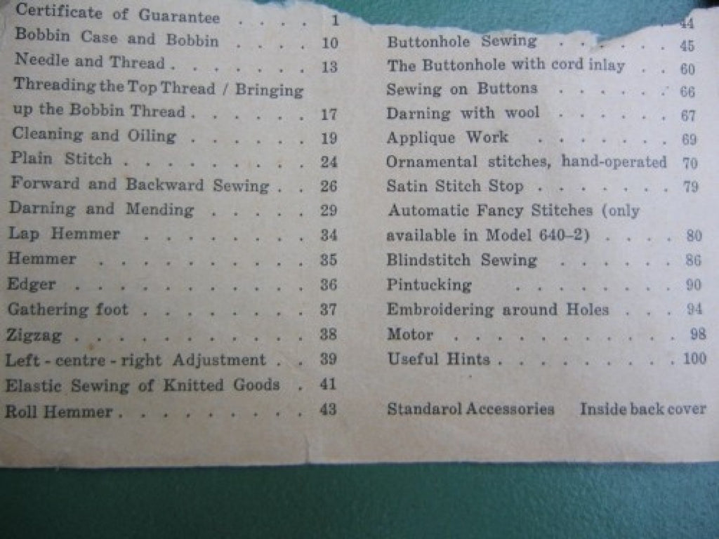 BERNINA 640-2 642-2 Favorit Sewing Machine Manual - WIRE BOUND - TOUGH COVERS