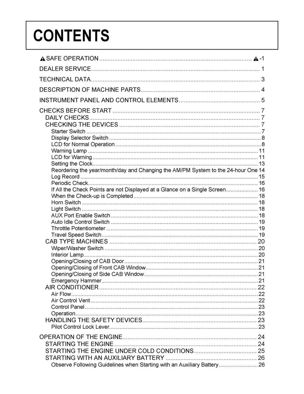 KUBOTA KX033-4 EXCAVATOR OPERATORS MANUAL - STEEL WIRE BOUND - PROTECTIVE COVERS