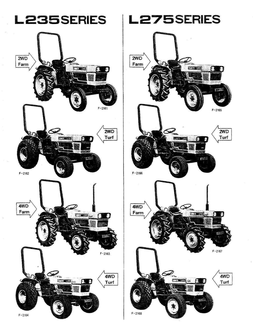 KUBOTA L235 L275 TRACTOR OPERATORS MANUAL - STEEL WIRE BOUND - PROTECTIVE COVERS