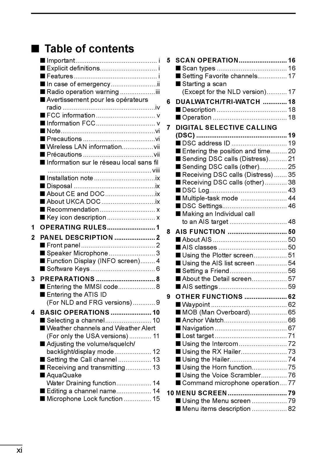 ICOM IC-M510 IC-M510E VHF Marine Transceivers Instruction Manual - BOUND, COVERS