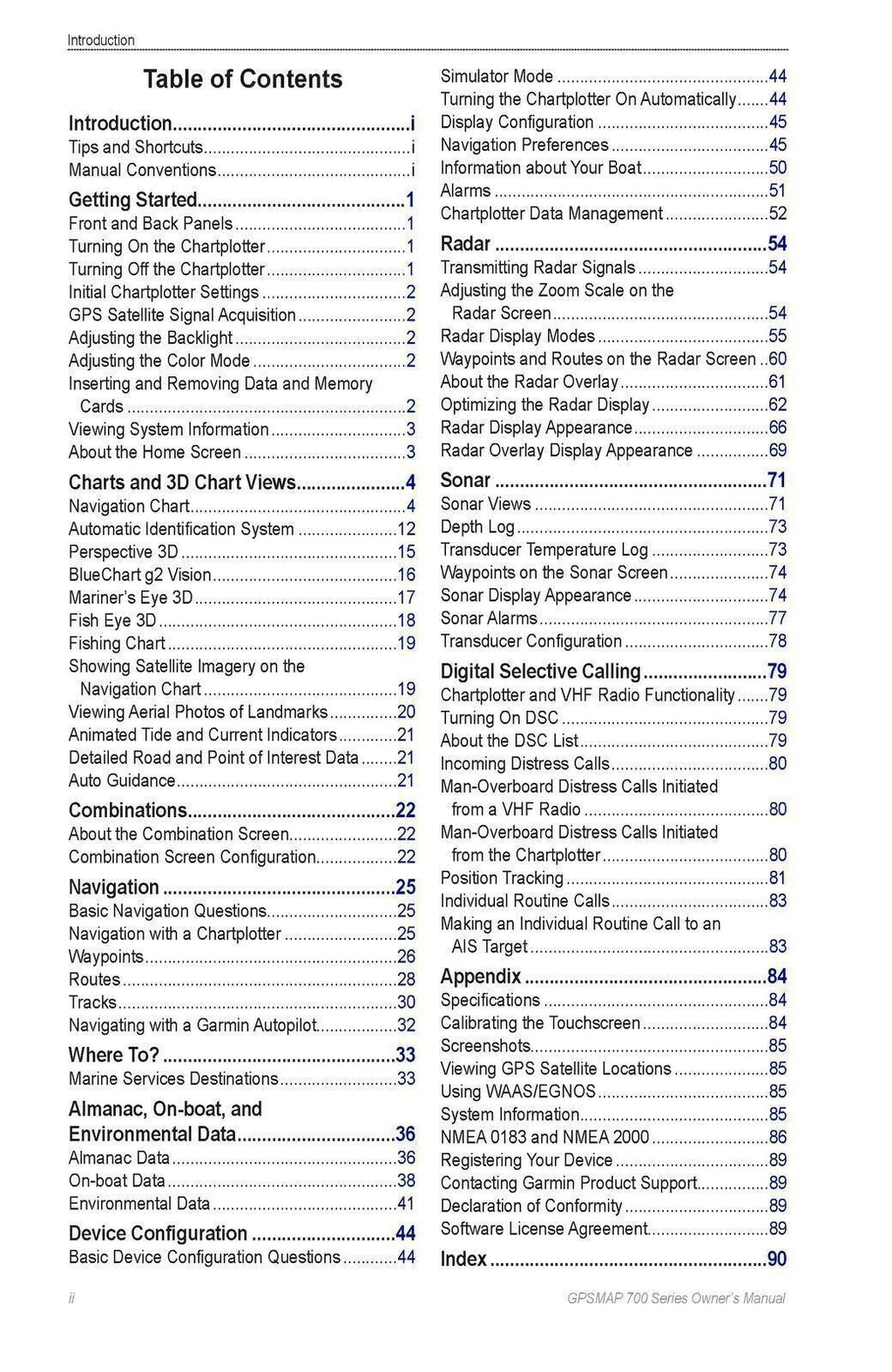 Garmin GPSMAP 700 Series 720 740 750 S Owners Manual FULL COLOR