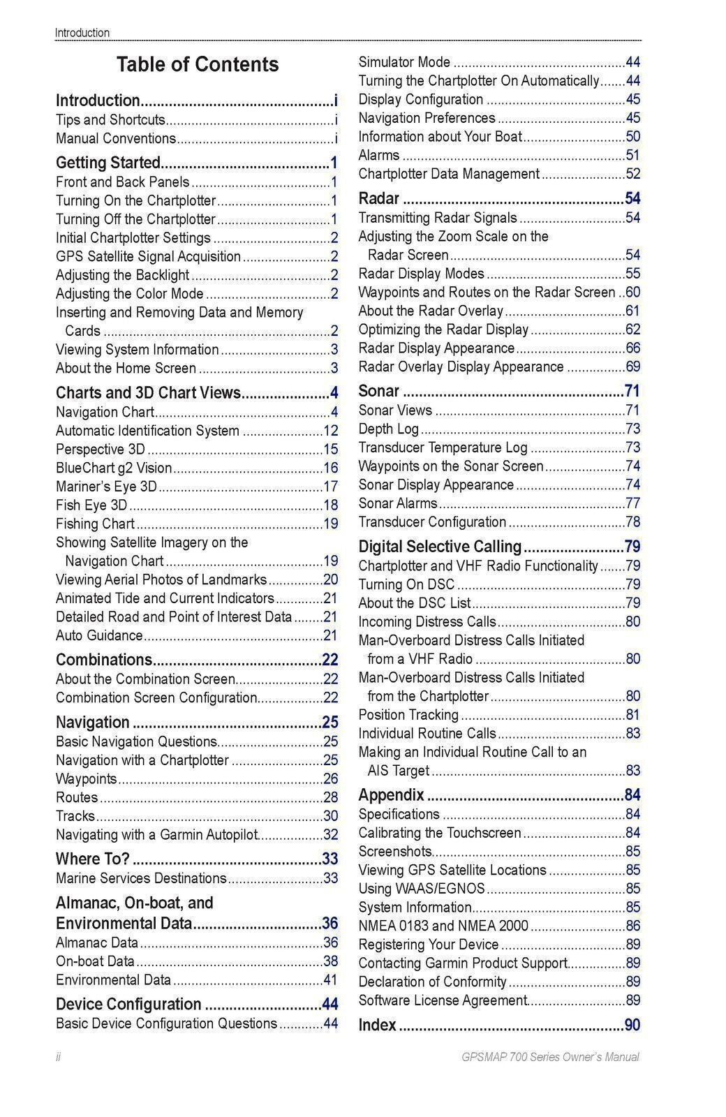 Garmin GPSMAP 700 Series 720 740 750 S Owners Manual FULL COLOR