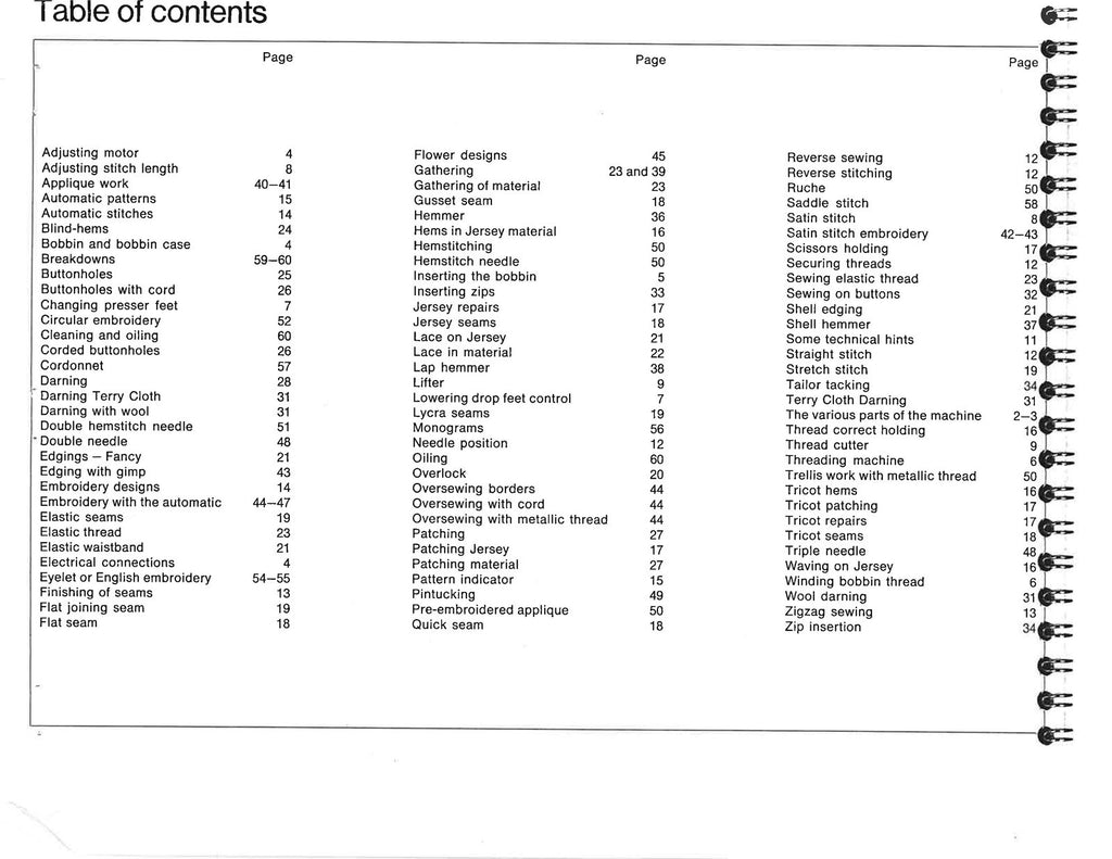 BERNINA 840 841 841 Sewing Machine User Manual - STEEL WIRE BOUND - TOUGH COVERS