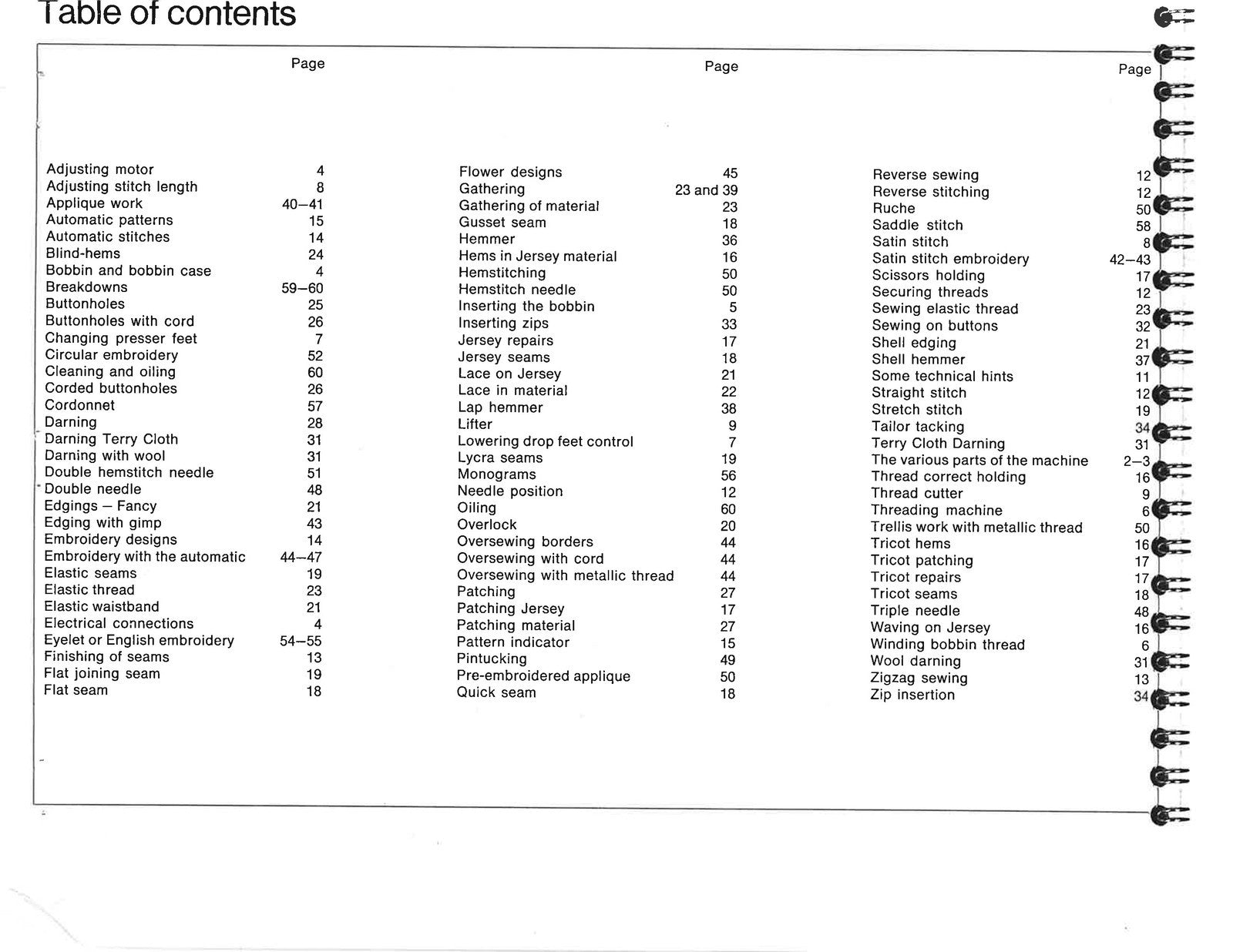 BERNINA 840 841 841 Sewing Machine User Manual - STEEL WIRE BOUND - TOUGH COVERS