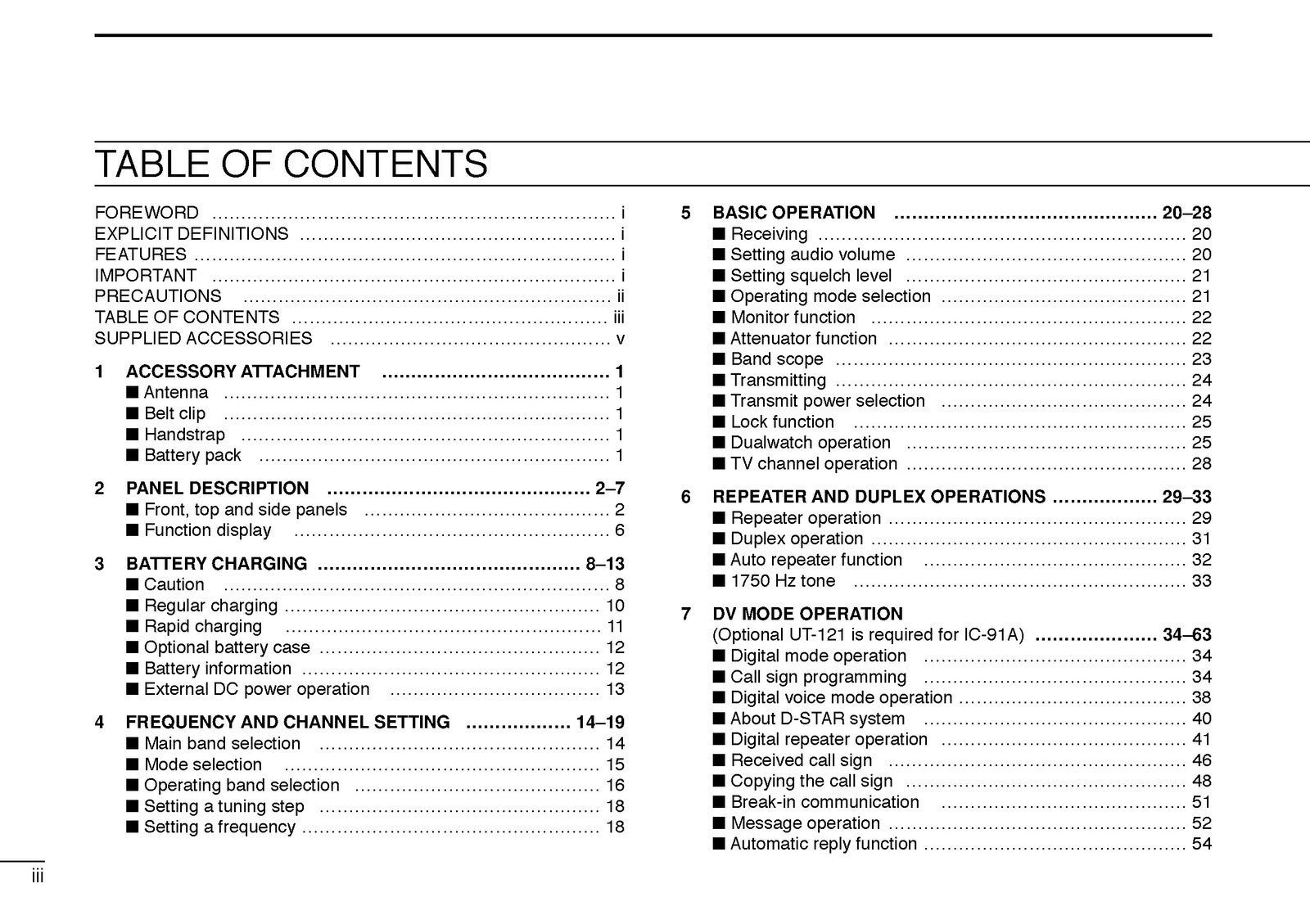 ICOM IC-91A IC-91AD TRANSCEIVER INSTRUCTION MANUAL - WIRE BOUND - TOUGH COVERS