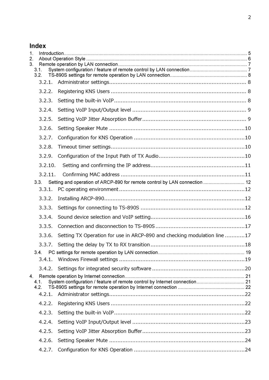 KENWOOD TS890 NETWORK COMMAND SETTING MANUAL - WIRE BOUND TOUGH COVERS