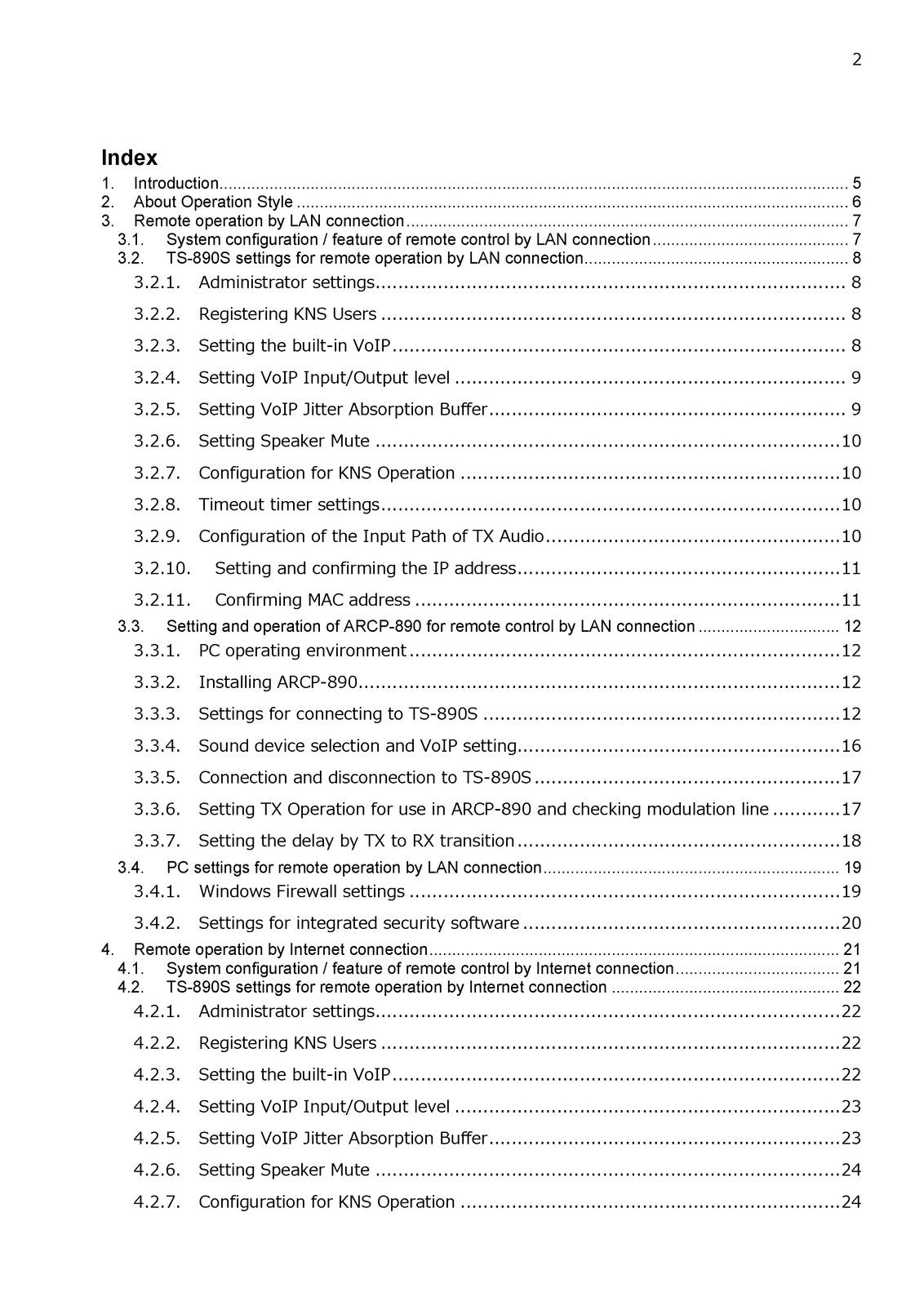 KENWOOD TS890 NETWORK COMMAND SETTING MANUAL - WIRE BOUND TOUGH COVERS