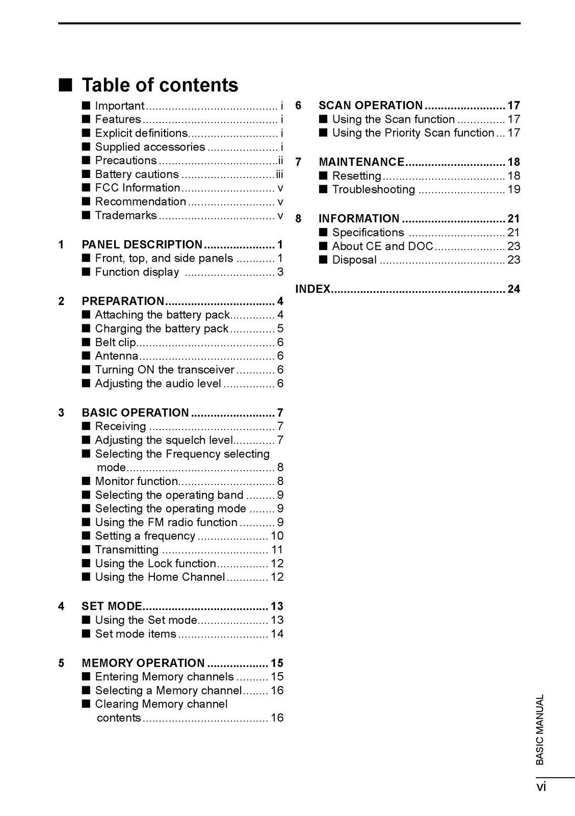 ICOM IC-T10 TRANSCEIVER BASIC MANUAL - STEEL WIRE BOUND - PROTECTIVE COVERS