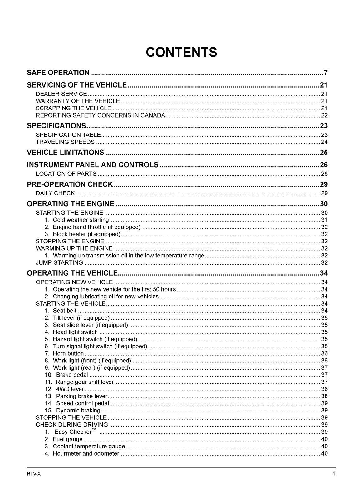 KUBOTA RTV-X UTILITY VEHICLE OPERRATORS MANUAL - STEEL WIRE BOUND - TOUGH COVERS