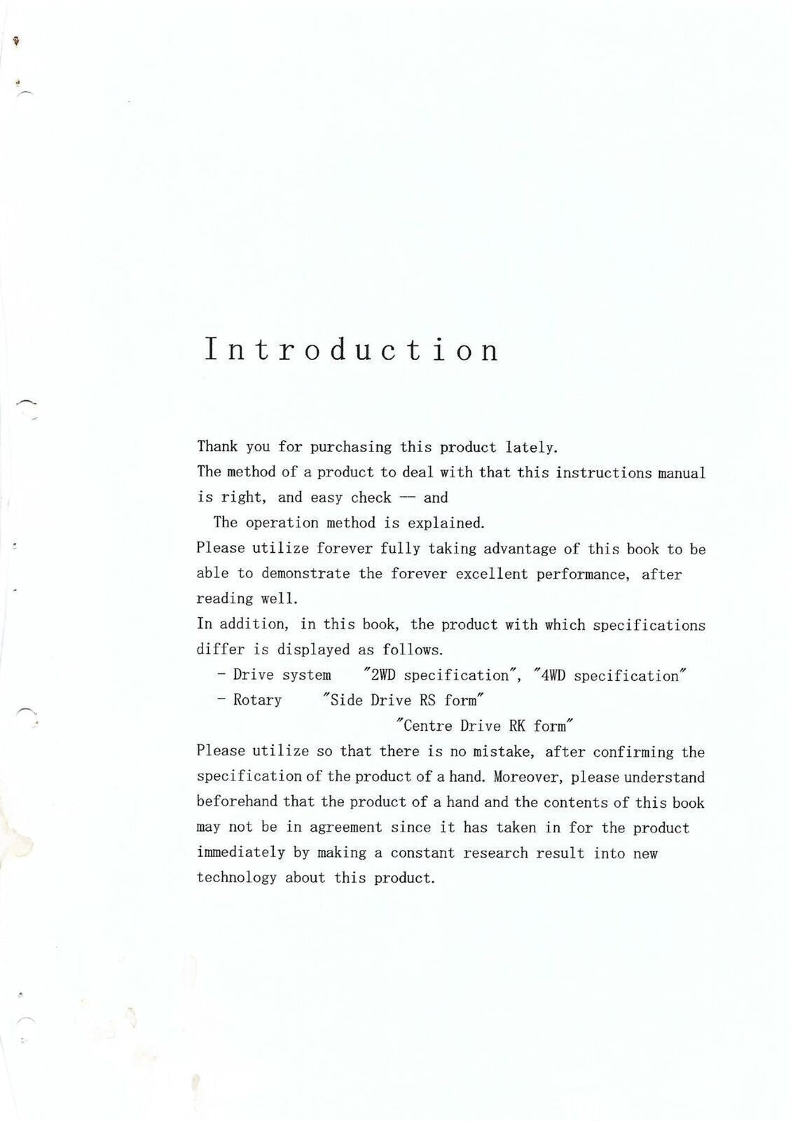 KUBOTA B1600 B1600DT TRACTOR OPERATORS MANUAL - STEEL WIRE BOUND - TOUGH COVERS