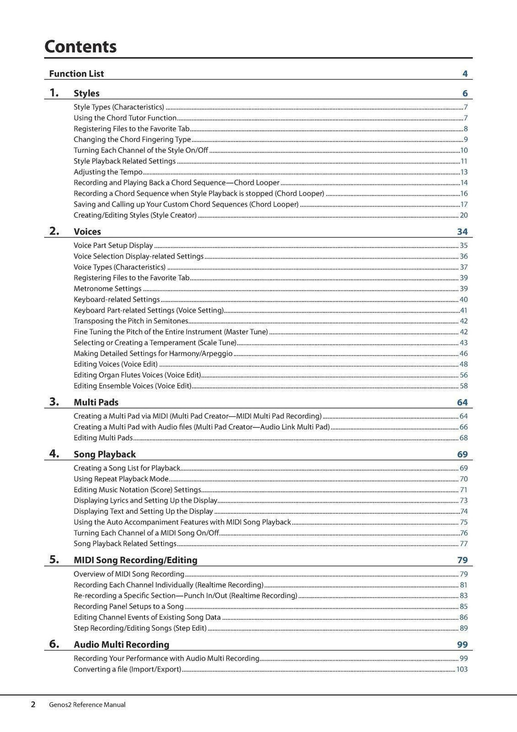 YAMAHA Genos 2 Reference Manual - 172 Pages, Protective Covers, Steel Wire Bound