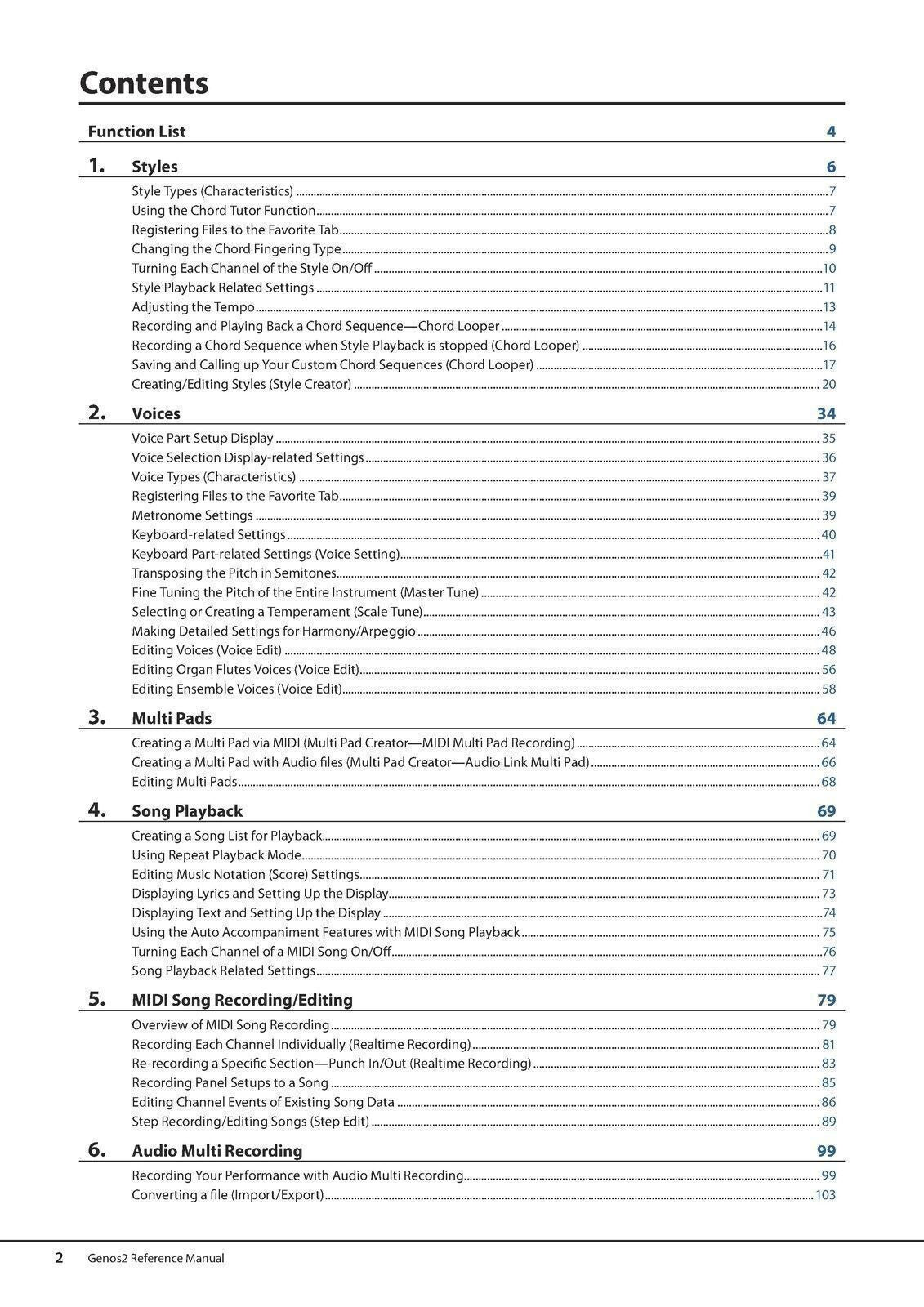 YAMAHA Genos 2 Reference Manual - 172 Pages, Protective Covers, Steel Wire Bound