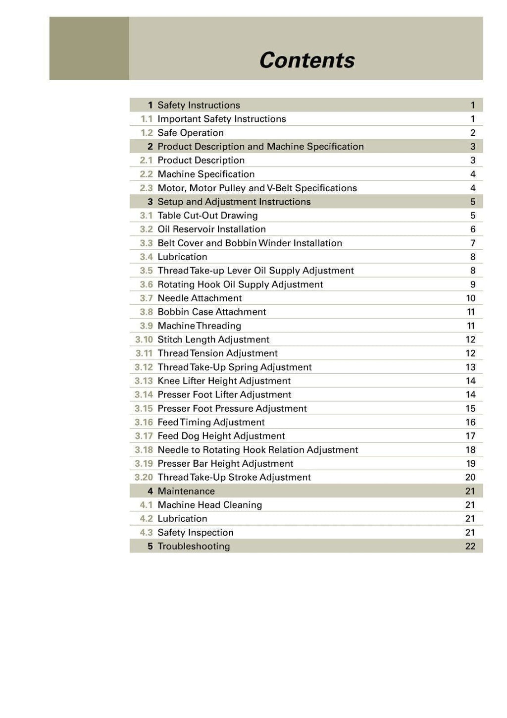 Singer INDUSTRIAL 191D Sewing Machine User Manual Guide [DURABLE WIRE BINDING]