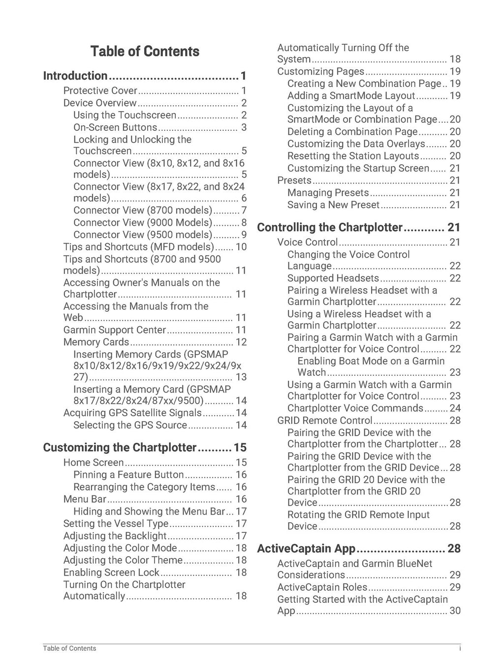 GPSMAP 8400 8600 8700 9000 9500 SERIES Owners Manual - WIRE BOUND - TOUGH COVERS