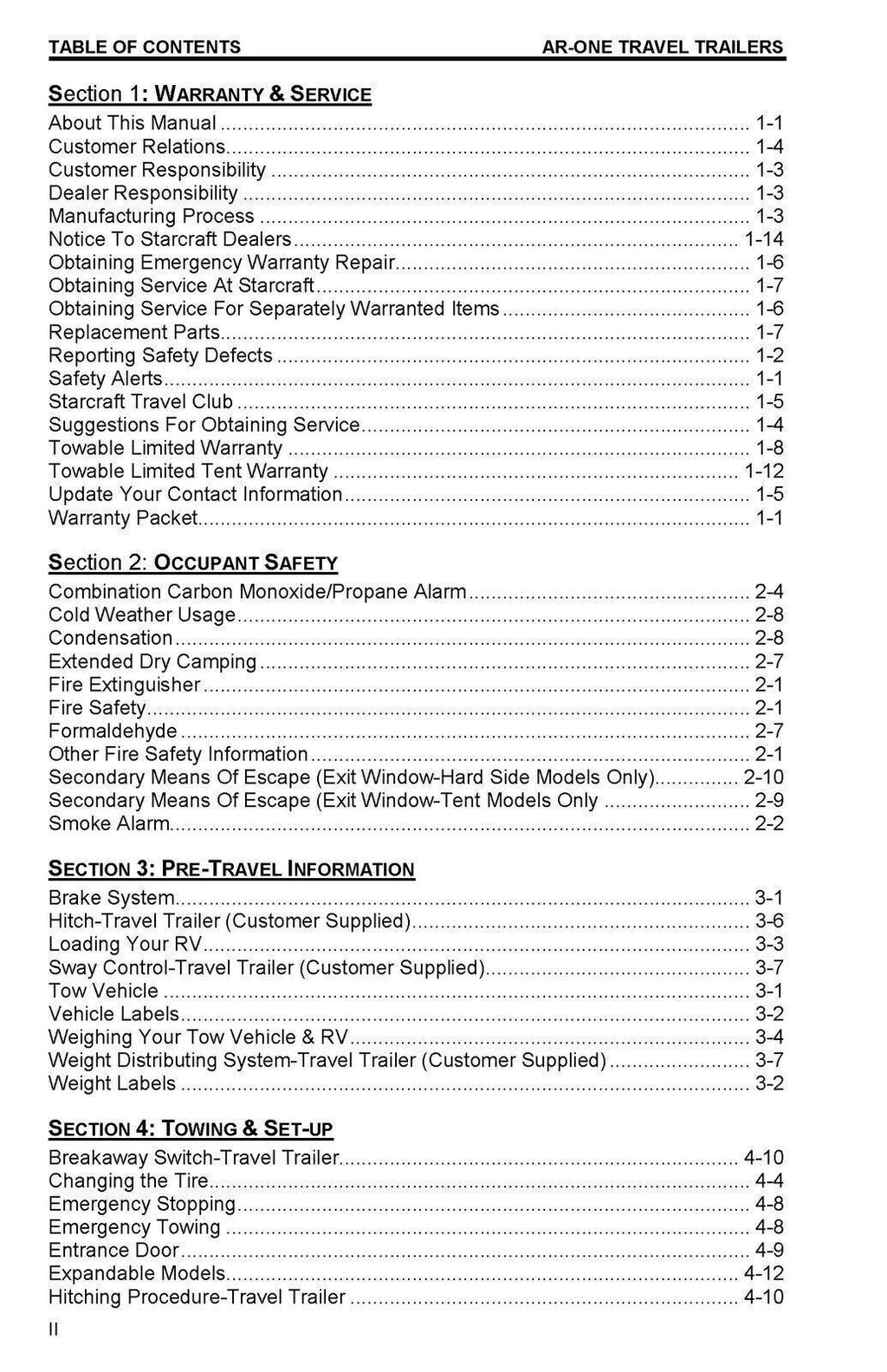 STARCRAFT 2015 AR-ONE Towable Trailer User Manual - TOUGH WIRE BINDING & COVERS