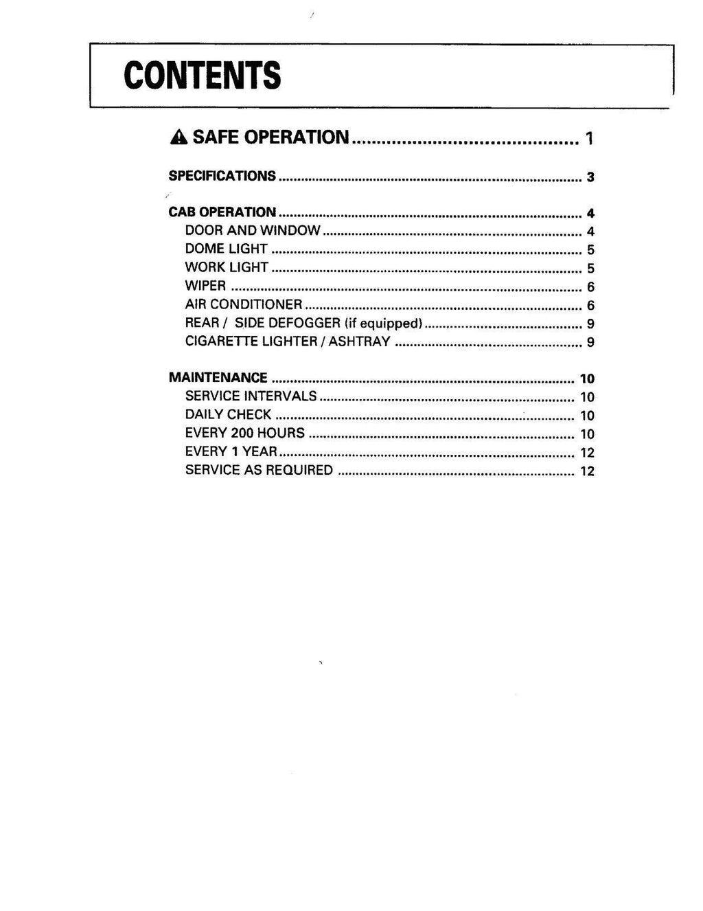 KUBOTA L3710 L4310 L4610 CAB OPERATORS MANUAL - WIRE BOUND - PROTECTIVE COVERS