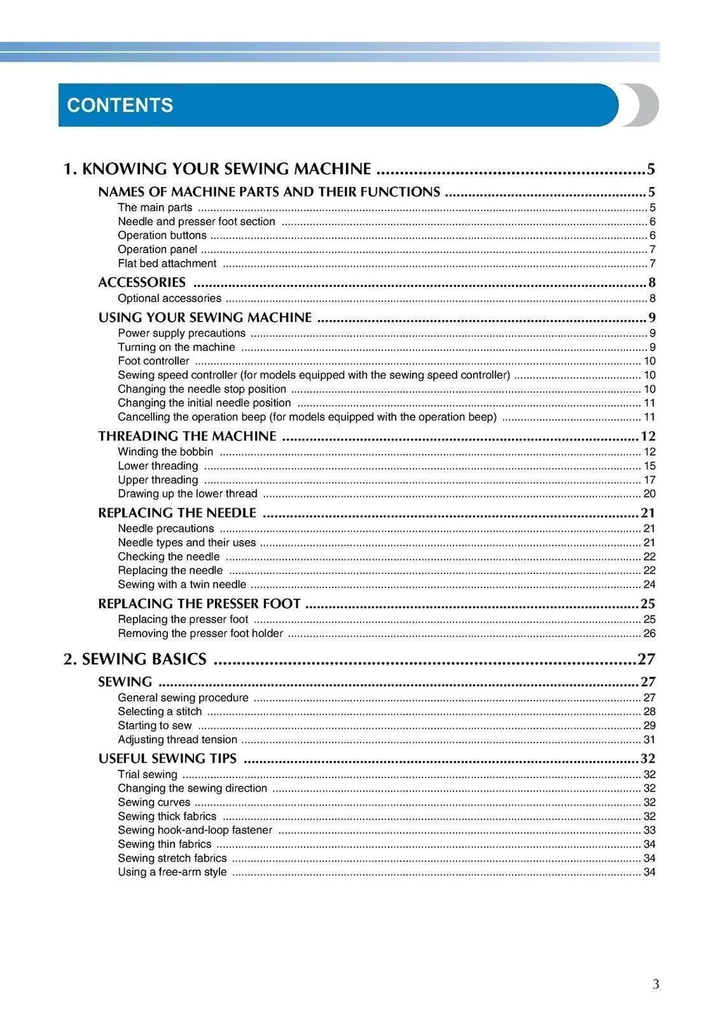 Brother Project Runway XR9500PRW Sewing Machine Manual User Guide COLOR