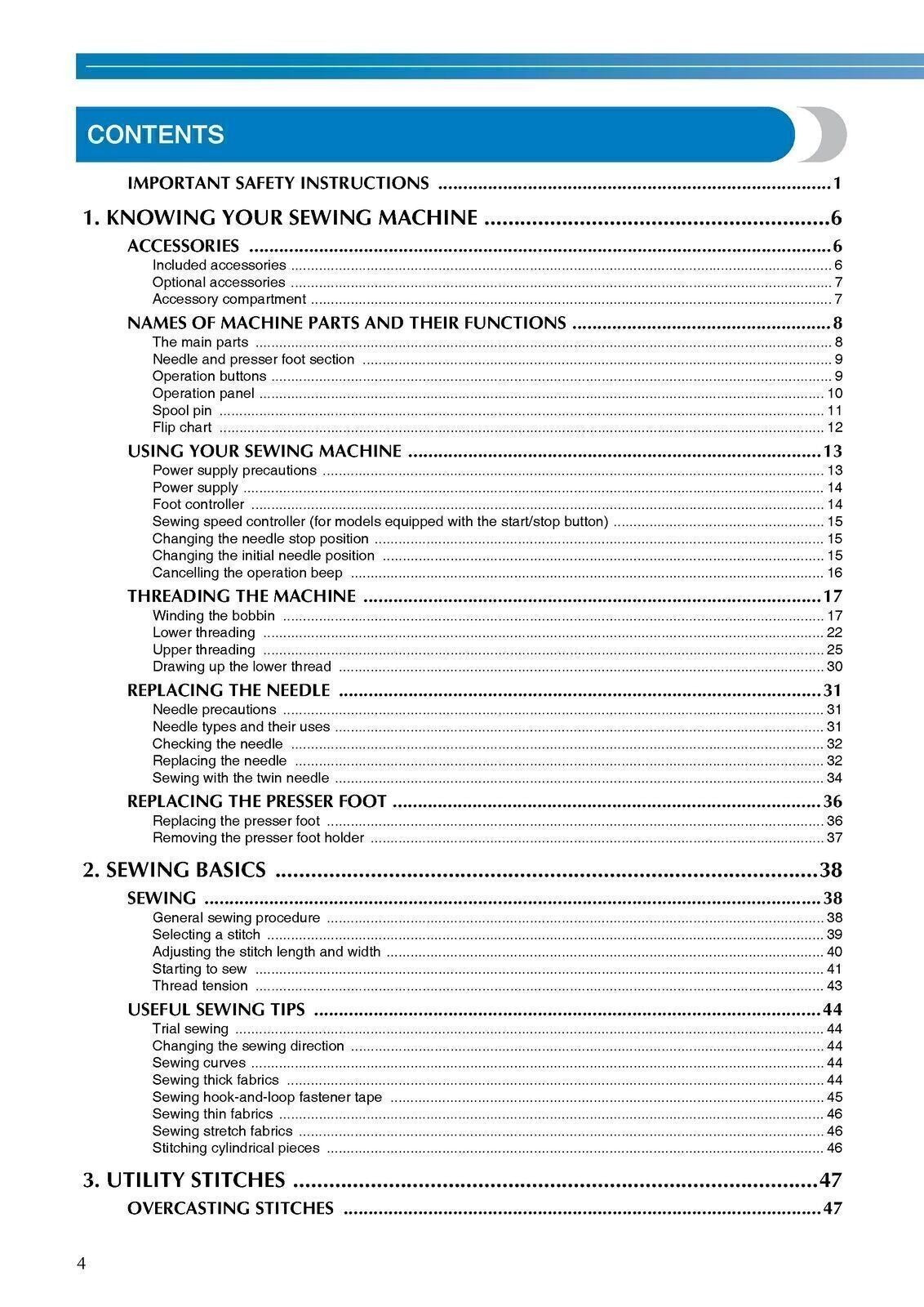Brother SQ928 Sewing Machine User Manual Operation Guide - TOUGH WIRE BINDING