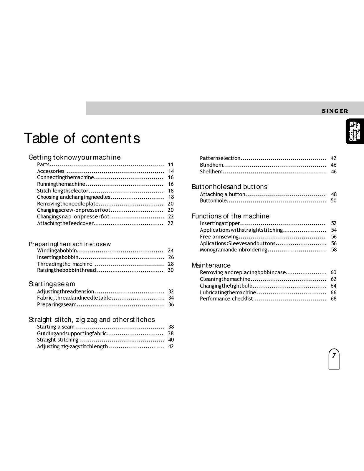 SINGER 2808 Instruction Book User Manual Owners Instruction [WIRE BOUND UPGRADE]