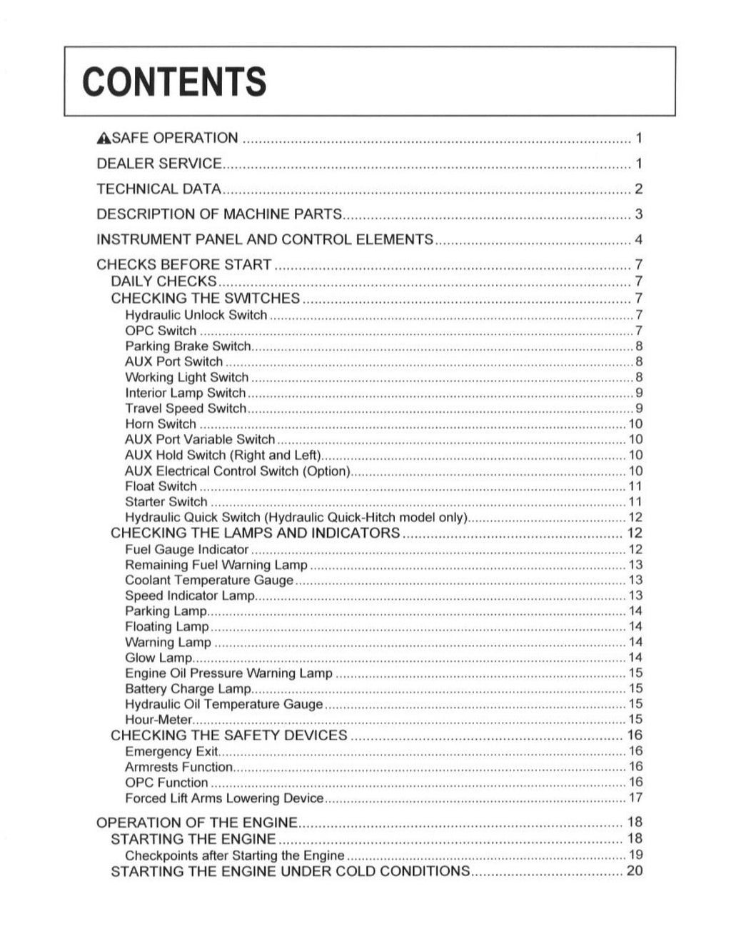 KUBOTA SVL75 Compact Track Loader Operators Manual - WIRE BOUND - TOUGH COVERS