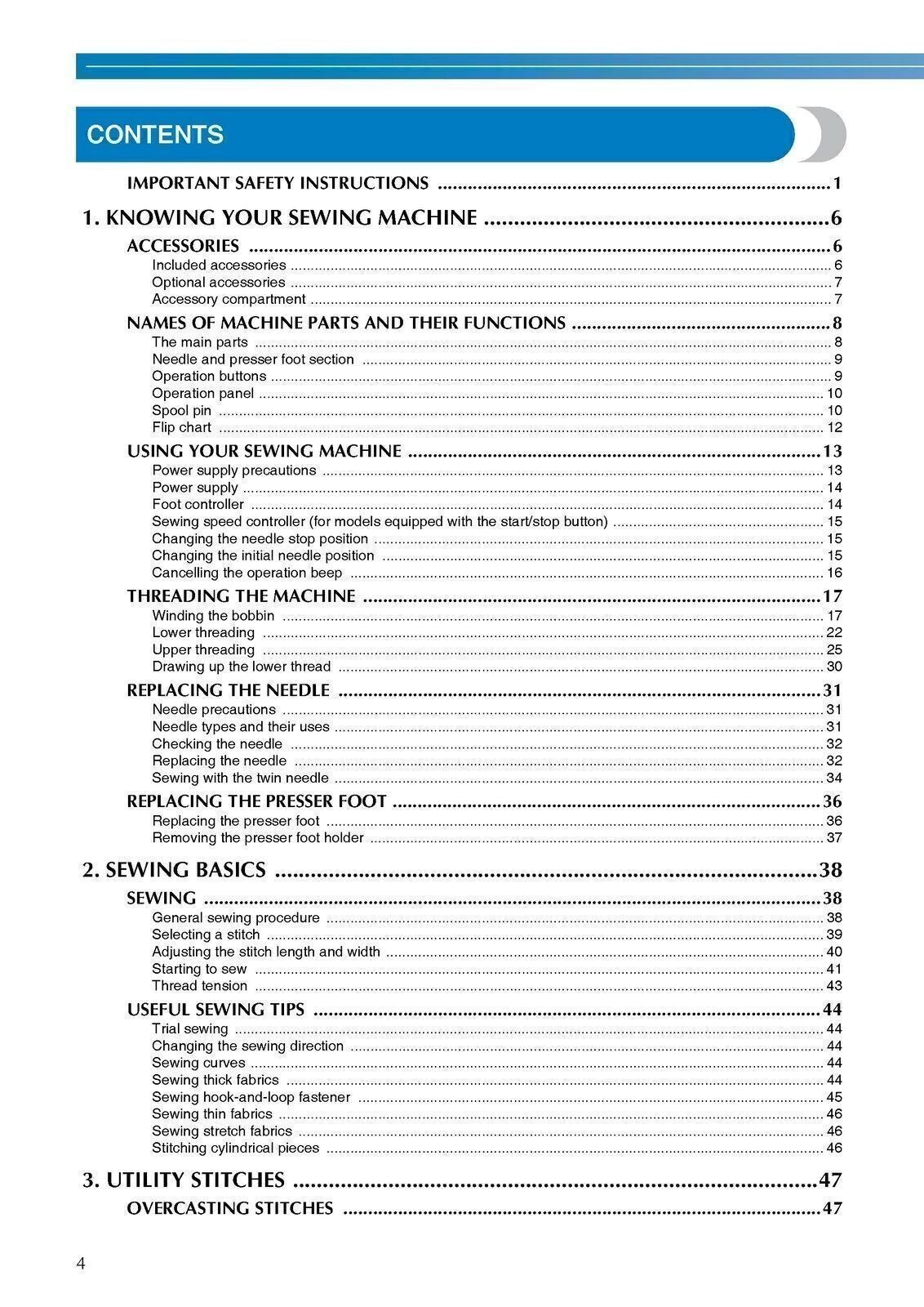 Brother SQ9185 Sewing Machine User Instruction Manual TOUGH WIRE BINDING, COVERS