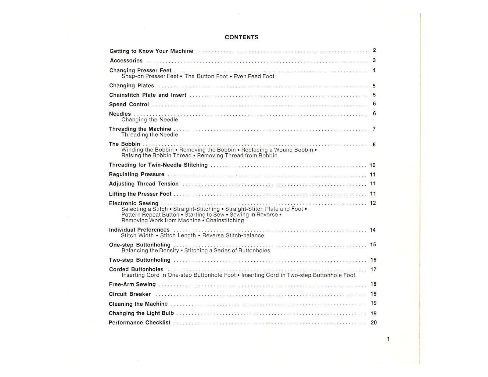 SINGER TOUCH-TRONIC 2000 Sewing Machine User Manual Operation - TOUGH WIRE BOUND