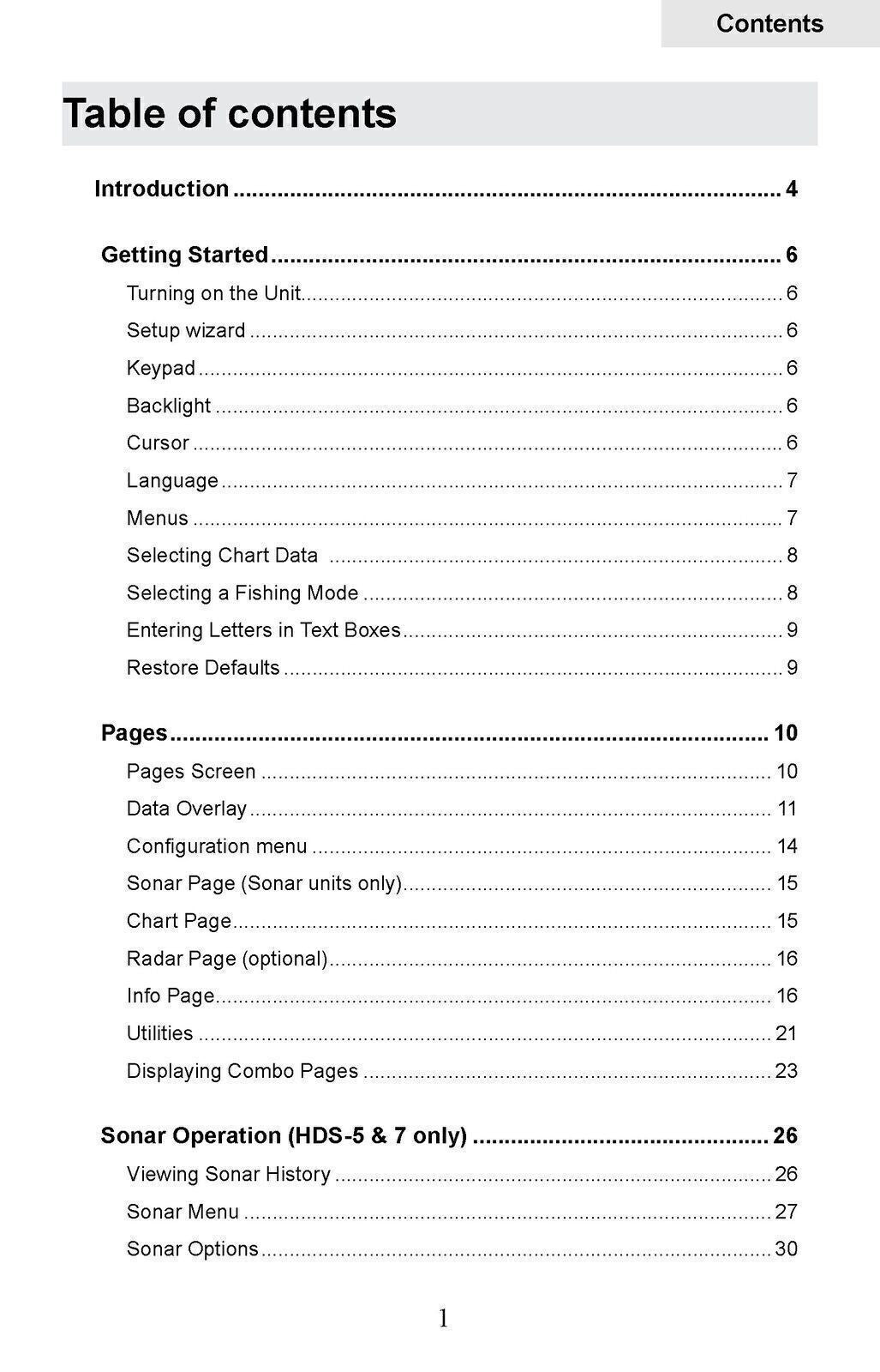 LOWRANCE HDS-5 HDS-7 HDS-5m HDS-7m User Operation Manual - TOUGH WIRE BINDING
