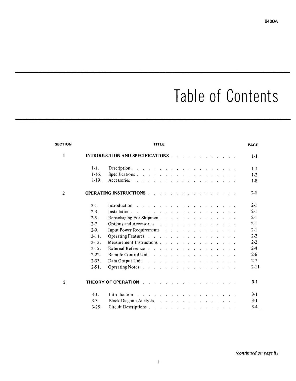 FLUKE 8400A Digital Voltmeter Instruction Manual - WIRE BOUND - TOUGH COVERS