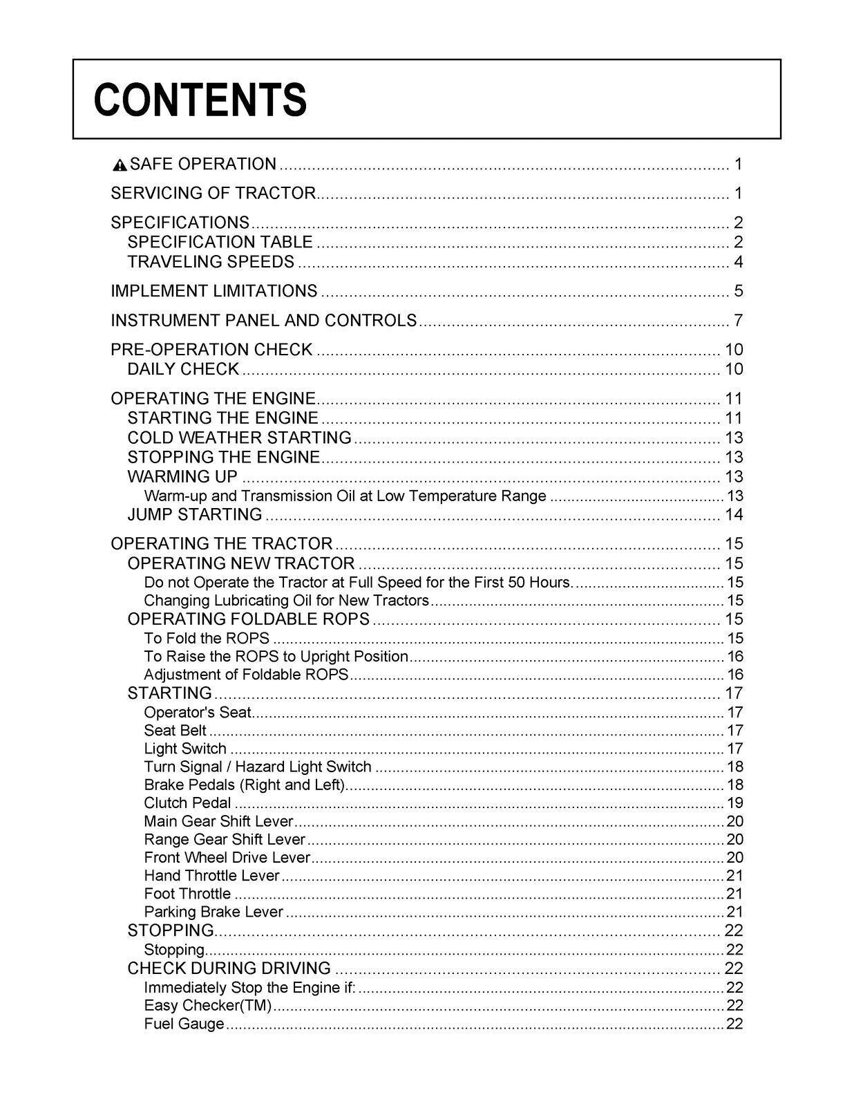 KUBOTA M7040SU M7040SUD OPERATORS MANUAL - STEEL WIRE BOUND - PROTECTIVE COVERS