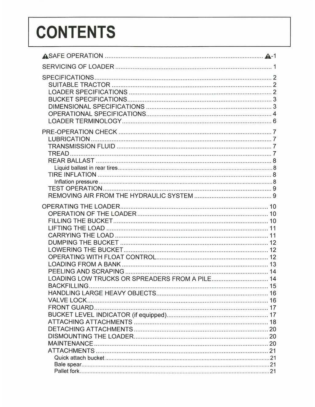 KUBOTA LA1065A Front Loader Operators Manual - STEEL WIRE BOUND - TOUGH COVERS