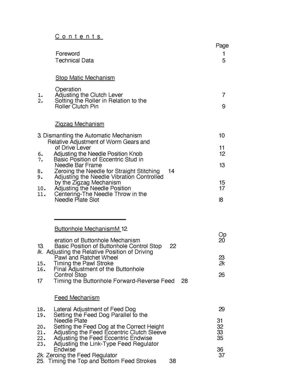 PFAFF 1222 1221 1214 1213 1212 1211 1199 1197 1196 Repair Manual Instructions