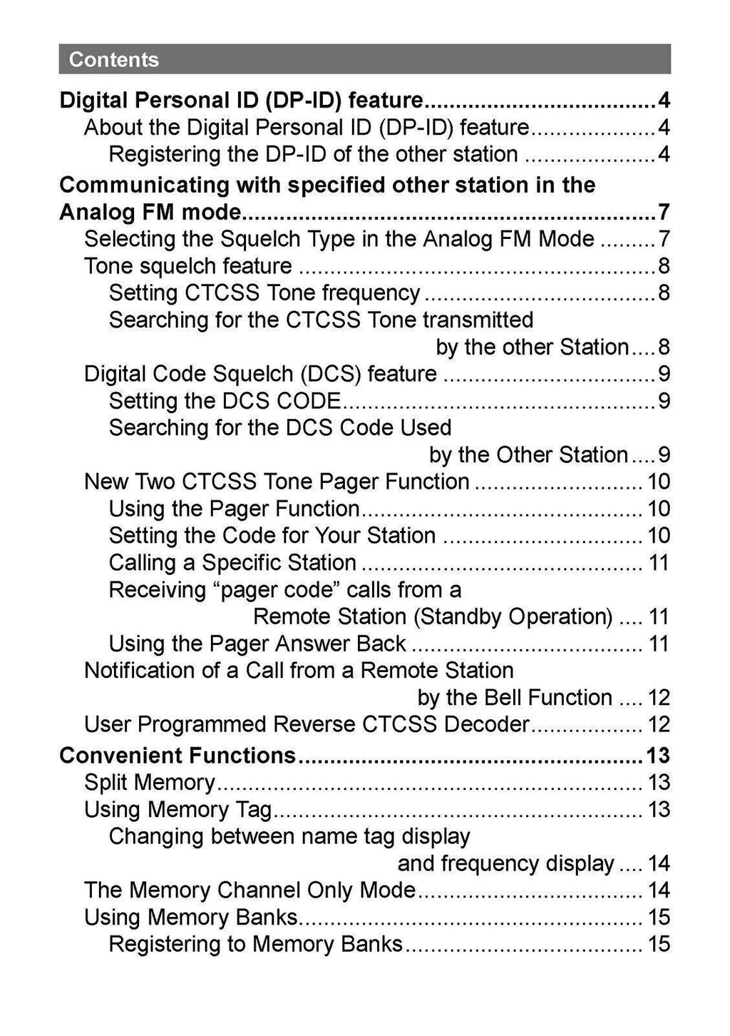 YAESU FT-70DR FT-70DE Transceiver Advance Manual Operation - TOUGH WIRE BINDING