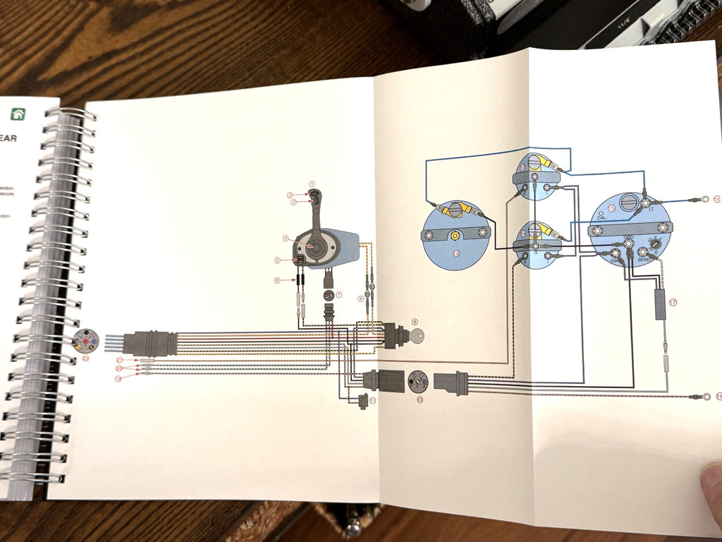 MERCURY 115 FourStroke Engine Service Manual WIRE BOUND, COVERS, LARGE FOLDOUTS!